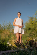 Vestido corto lino